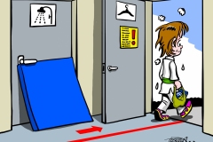 7. Umkleiden und Duschen zu Hause