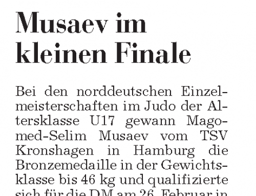 Bericht zur NDEM U17 in den Kieler Nachrichten | 18.02.2012