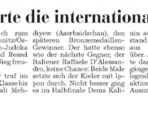 Judoka Ressel düpierte die internationale Konkurrenz | 06.06.2012 | KN